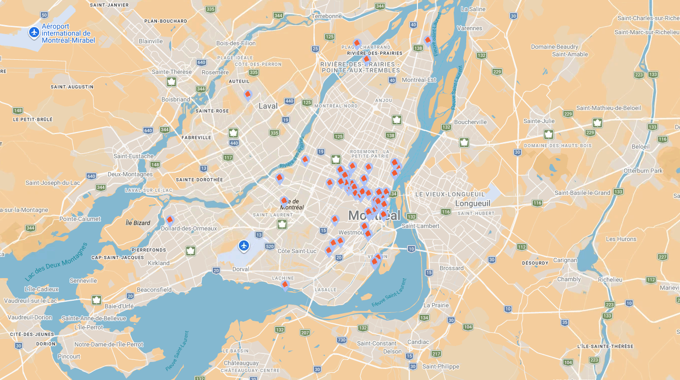 Carte interactive