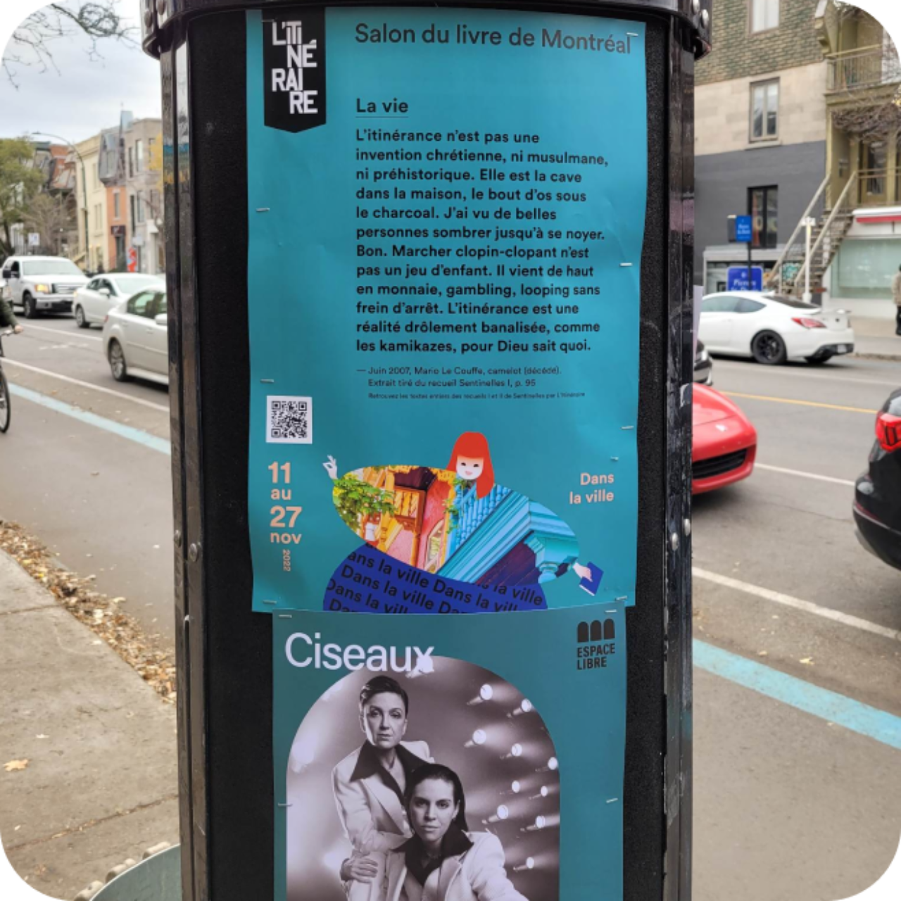 En promenade avec L Itineraire dans la ville