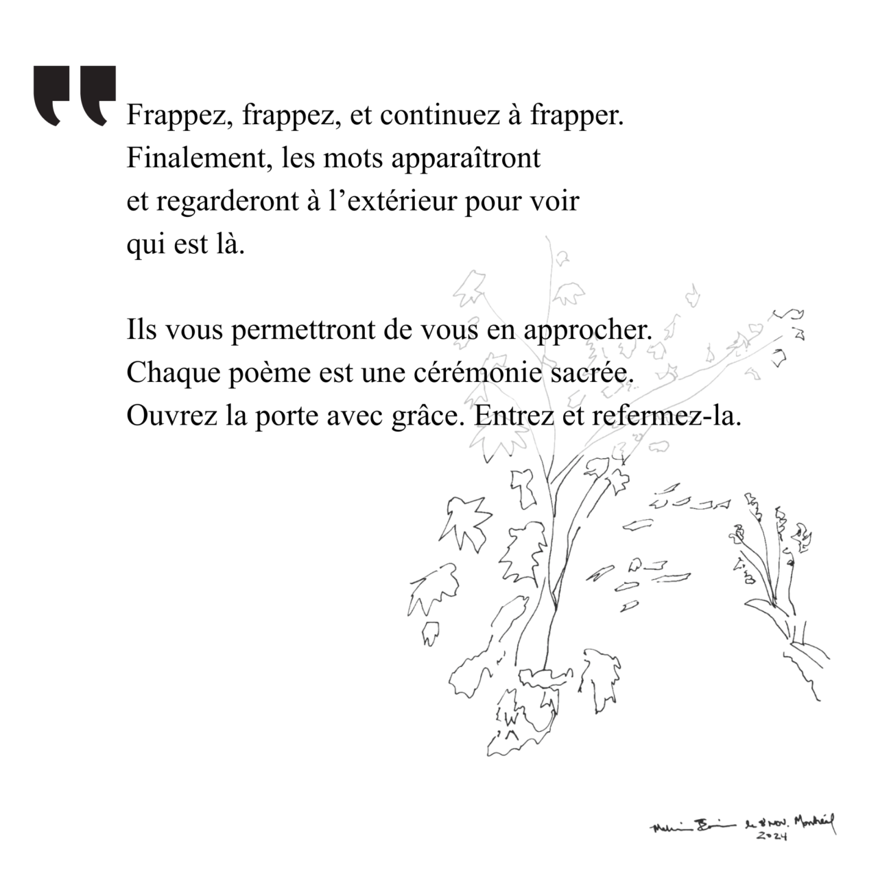 Mélissa Bonin - Citation 1