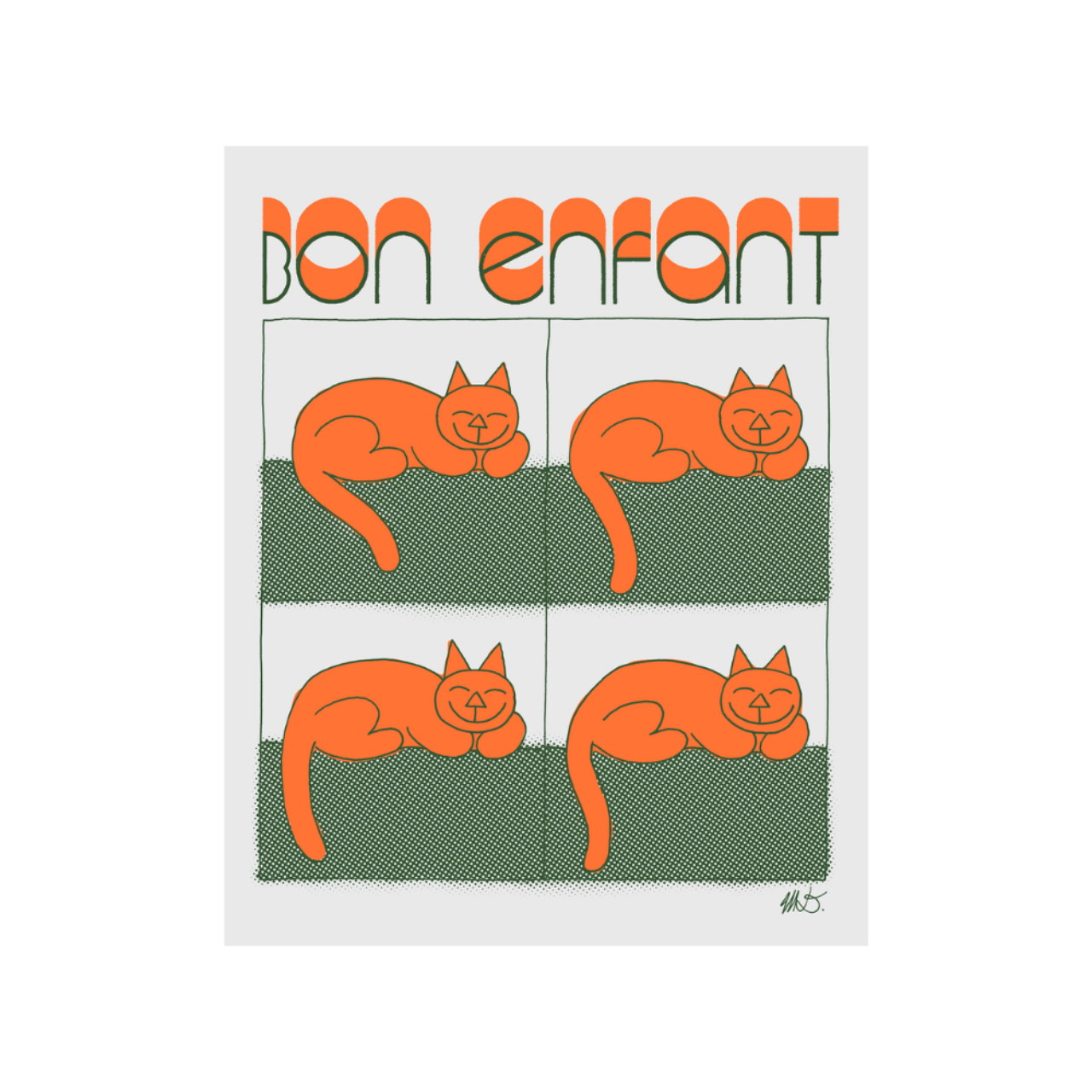 Bon enfant shirt chat Mathieu Dionne